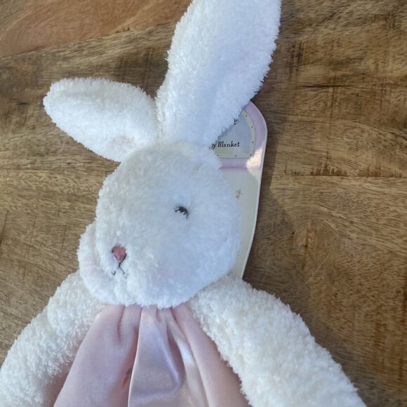 Bunnies by the Bay Buddy Baby Blankie/Comforter soft plush PINK 16"/40cm NEW - Picture 6 of 10